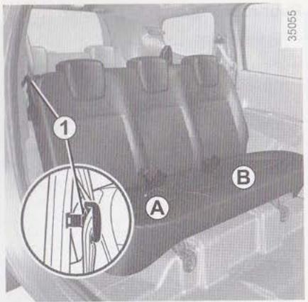 DACIA LODGY - Pour repositionner le dossier - 2