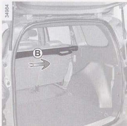 DACIA LODGY - Pour enrouler le cache-bagages a - 1