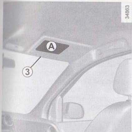 DACIA LODGY - Sécurité enfants : désactivation, activation airbag passager avant (2/3) - 1