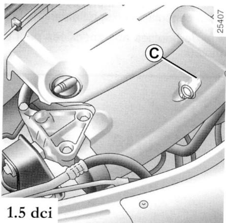 DACIA LOGAN - C - plaque moteur ou étiquette moteur - 2