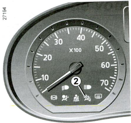 DACIA LOGAN - Désactivation de l'airbag passager avant - 1