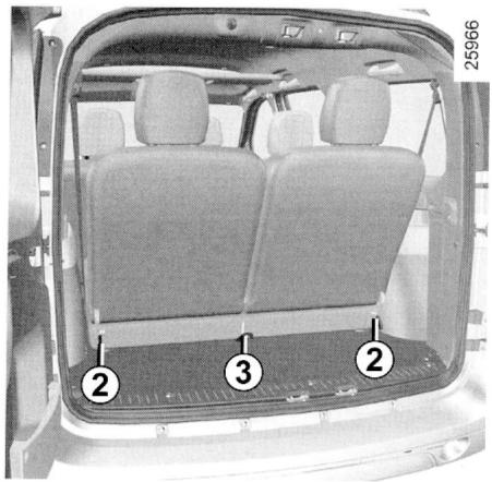 DACIA LOGAN - Pour repositionner le siège, latéral et la banquette - 2