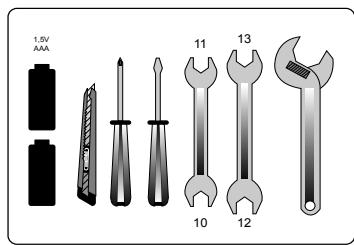 METRONIC TNT SAT - B - Éléments et outils nécessaires : - 2