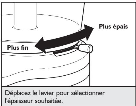 KITCHENAID 5KFP1644EMS ARTISAN - Réglage de l'épaisseur de tranchage - 1
