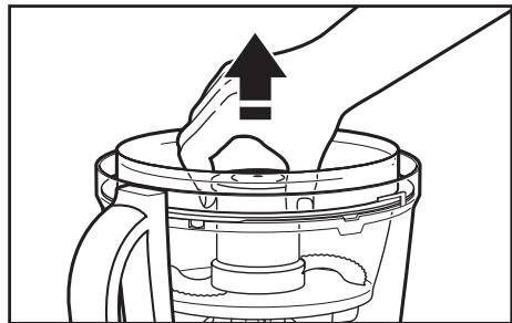 KITCHENAID 5KFP1644EMS ARTISAN - Installation/retrait du mini-bol et de la mini-lame - 4