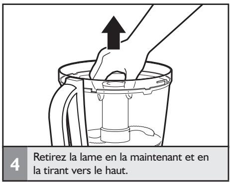 KITCHENAID 5KFP1644EMS ARTISAN - Installation/retrait de la lame polyvalente - 5