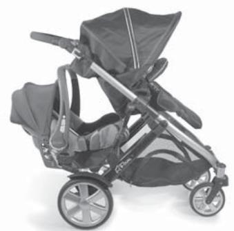 BRITAX B-DUAL_D - Poussette jumelle de la naissance jusqu'à 15 kg - 1