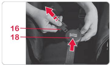 BRITAX B-DUAL_D - Pour sécuriser votre enfant avec la sangle, procéder comme suit : - 2