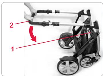 BRITAX B-DUAL_D - Pour replier la pousseette,proceder comme suit: - 1