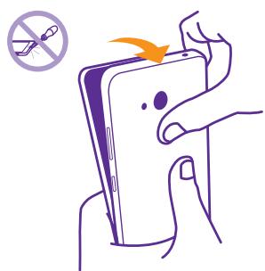 MICROSOFT LUMIA 640 - Retirer la façade arrêté et la batterie - 1