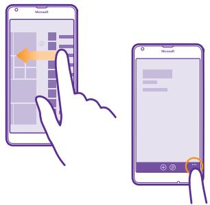 MICROSOFT LUMIA 640 - Explorer vos volets et applications - 1