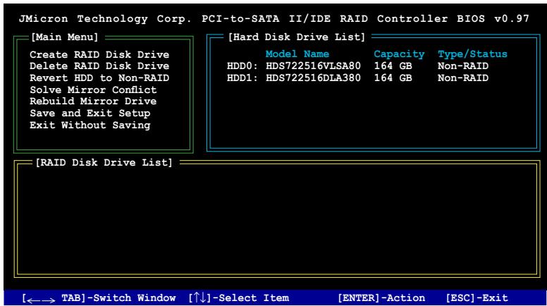 ASUS P5KC - Entrer dans l'utilitaire RAID JMB363 du BIOS - 2
