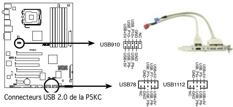 ASUS P5KC - Connecteurs USB (10-1 pin USB78, USB 910, USB1112) - 1