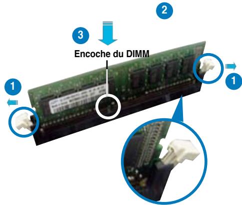ASUS P5KC - Pour installer un DIMM: - 1