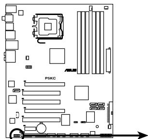 ASUS P5KC - Connecteur audio en façade (10-1 pin AAFP) - 1