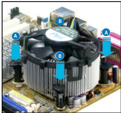 ASUS P5KC - Installer le dissipateur et le ventilateur du CPU - 8
