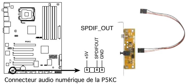ASUS P5KC - Connecteur audio numérique (4-1 pin SPDIF) - 1