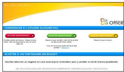 ASUS EEE PC 900SD/XP - Version d'essay de Microsoft® Office - 1