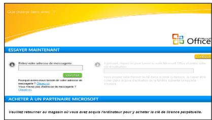 ASUS EEE PC 900SD/XP - Version d'essay de Microsoft® Office - 2