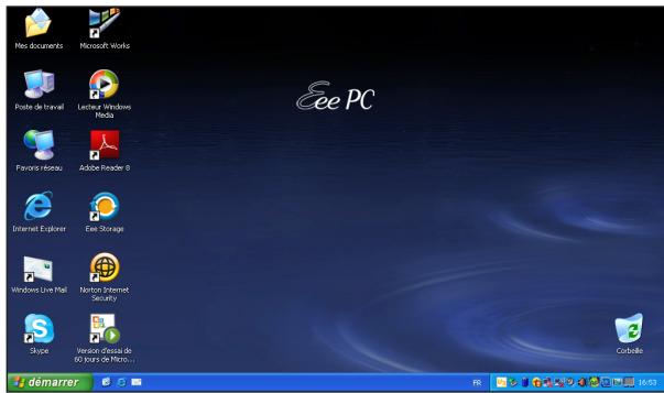 ASUS EEE PC 900SD/XP - Bureau - 1