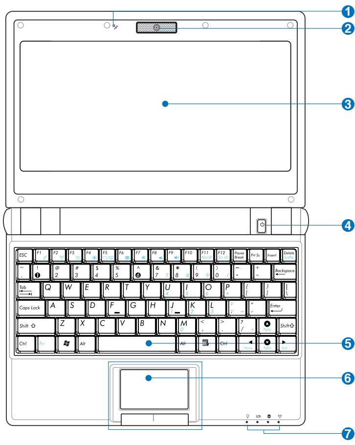 ASUS EEE PC 900SD/XP - Face supérieure - 2