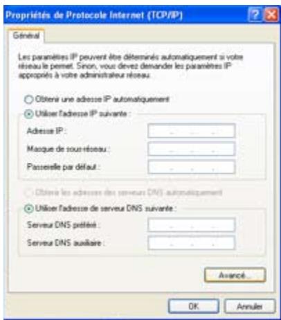 ASUS EEE PC 901 XP - Utilisation d'une adresse IP statique - 1