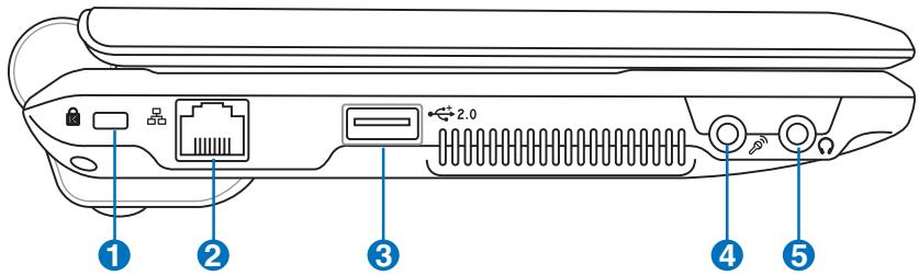 ASUS EEE PC 901 XP - Face latérale gauche - 1