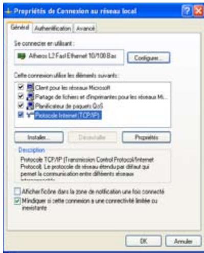 ASUS EEE PC 901 XP - Utilisation d'une adresse IP dynamique : - 3