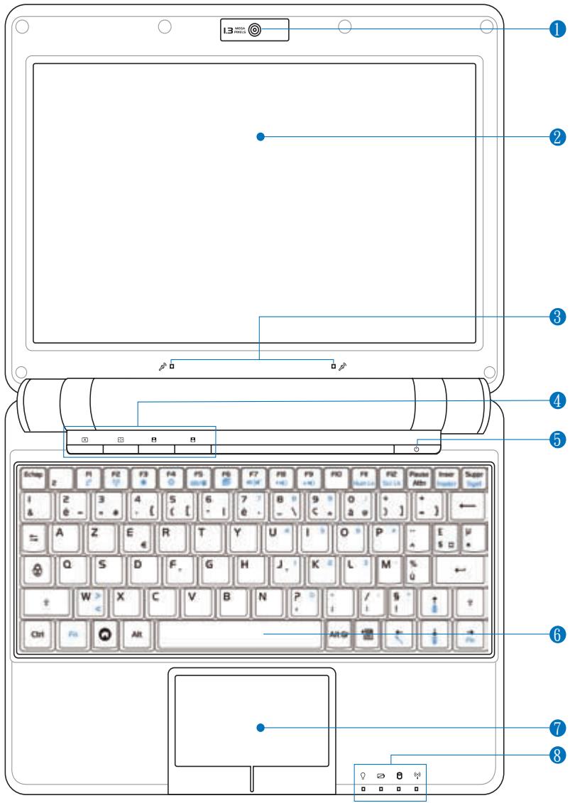 ASUS EEE PC 904HD XP - Face supérieure - 2