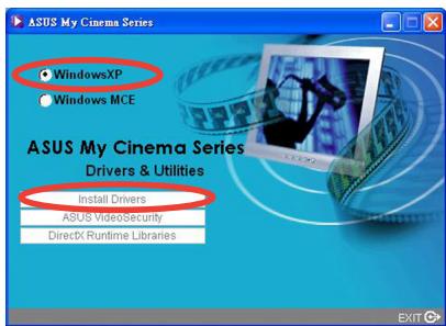 ASUS MY CINEMA-PE6200ANALOG - Installer les pilotes - 2