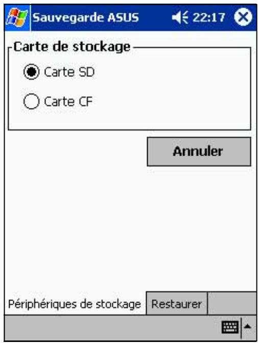 ASUS MYPAL A600 - Restaurer les données PIM à partir de votre cartemémoire: - 1