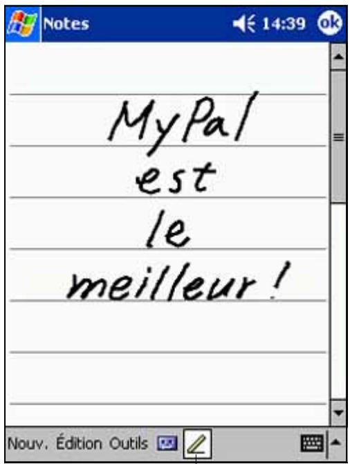 ASUS MYPAL A600 - Pour écrire à l'écran: - 1