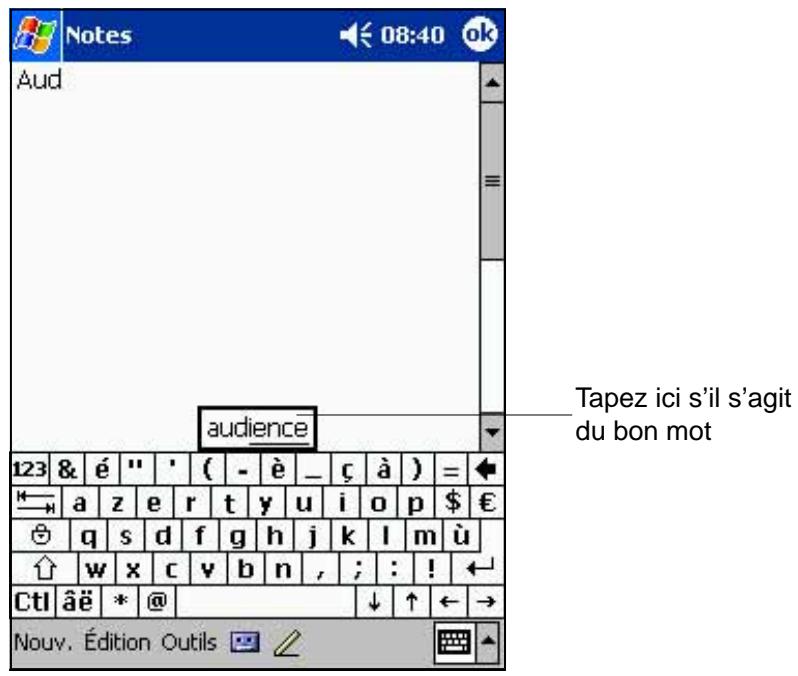 ASUS MYPAL A600 - Saisir du texte avec le clavier virtuel: - 1