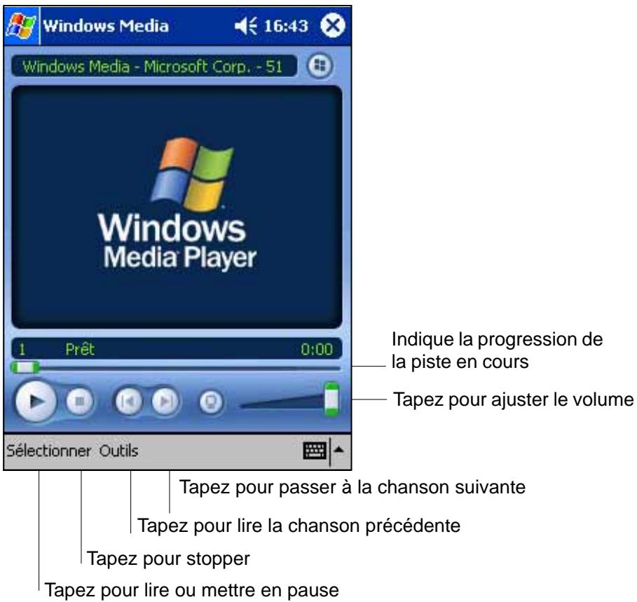 ASUS MYPAL A600 - Windows Media Player pour Pocket PC - 1