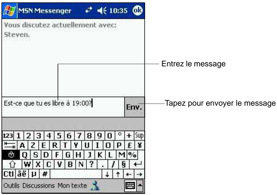 ASUS MYPAL A600 - Discuter avec des contacts - 1