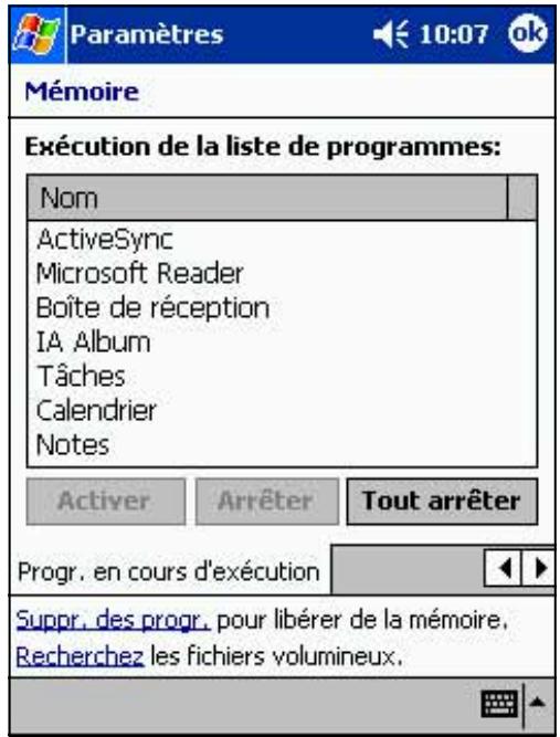 ASUS MYPAL A600 - Pour fermer tous les programmes en cours d'exécution: - 1