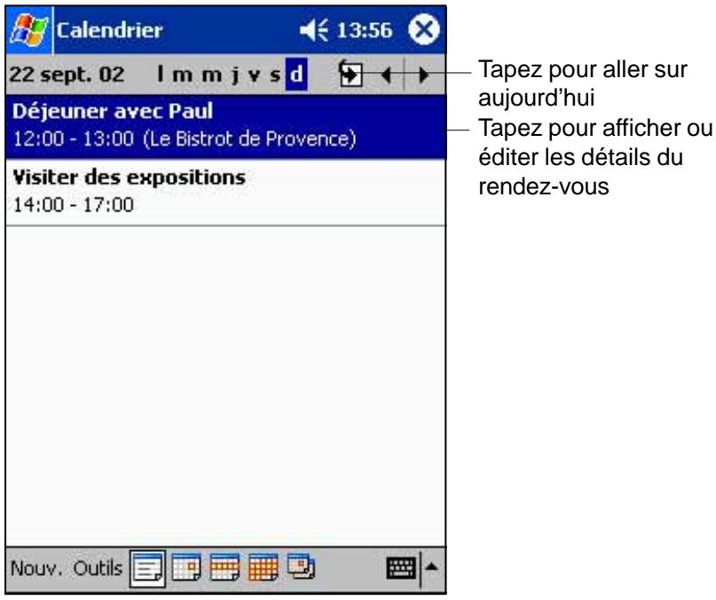 ASUS MYPAL A600 - Calendrier: Planifier des rendez-vous - 1