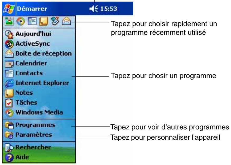 ASUS MYPAL A600 - Barre de navigation - 1