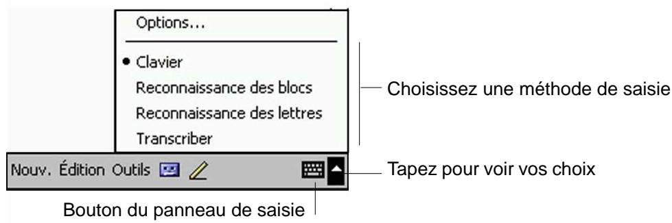 ASUS MYPAL A600 - Entrer du texte en utilisant le panneau de saisie - 1