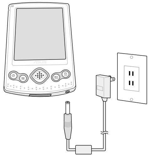ASUS MYPAL A600 - Connector le transformateur électrique - 2