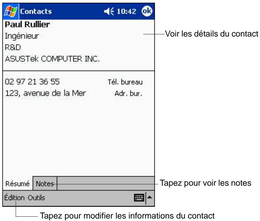 ASUS MYPAL A600 - Utiliser l'écran de sommaire - 1