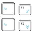 ASUS EEE PC R052C - Touches de fonctions spéciales - 1