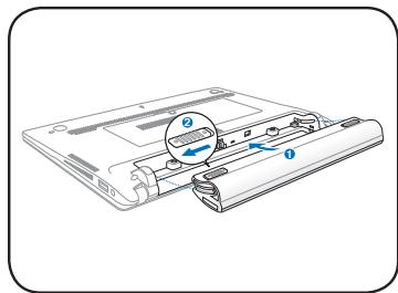 ASUS EEE PC X101 - Installes la batterie - 1
