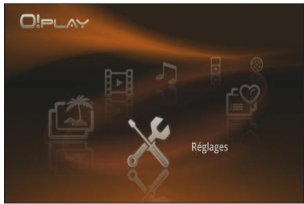 ASUS O!PLAY GALLERY - Pour configurer les paramètres du système : - 1