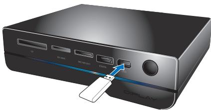ASUS O!PLAY GALLERY - Pour connecter des péripériques au lecteur multimédia : - 3