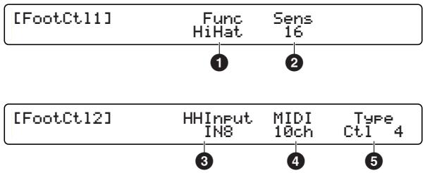 YAMAHA DTXTREMEIIS - [FootCtrl1] &amp; [FootCtrl2] Fonction HH Controller - 1