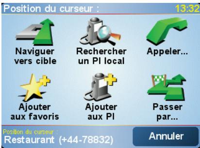TOMTOM RIDER - Utiliser le bouton Curseur - 1