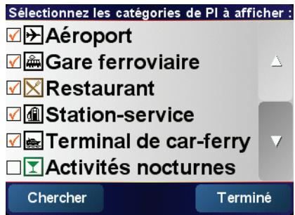TOMTOM RIDER - Affichage des PI (Points d'intérêt) sur la carte - 1