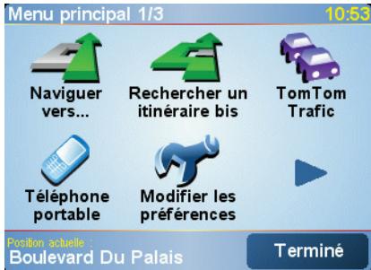 TOMTOM RIDER - Menu principal - 1