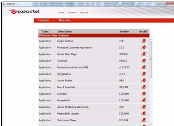PACKARD BELL DOT S2 - Restauration des logiciels et pilotes préinstallés - 2